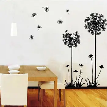 Horúce black púpava obývacia izba spálňa samolepky na stenu domácnosti ozdobu Stenu, Samolepky na stenu